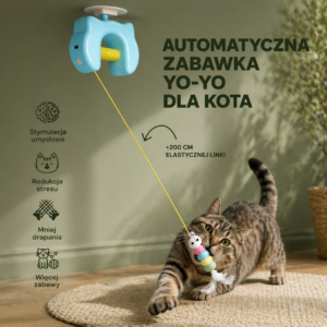Kocia Sprężynka - zabawka która doprowadza koty do szaleństwa